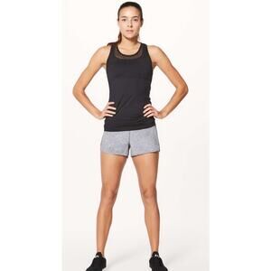 LULULEMON Home Stretch Tank Women's Size 4 Black With Mesh